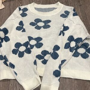 Floral sweater
